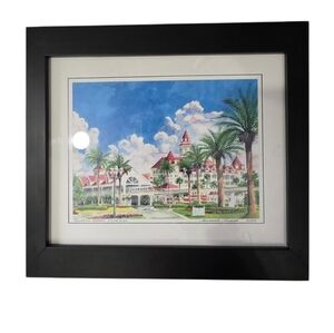 Alexandria Skordas Disney’s Grand Floridian Art Framed Print 12 X 10 2003 Signed